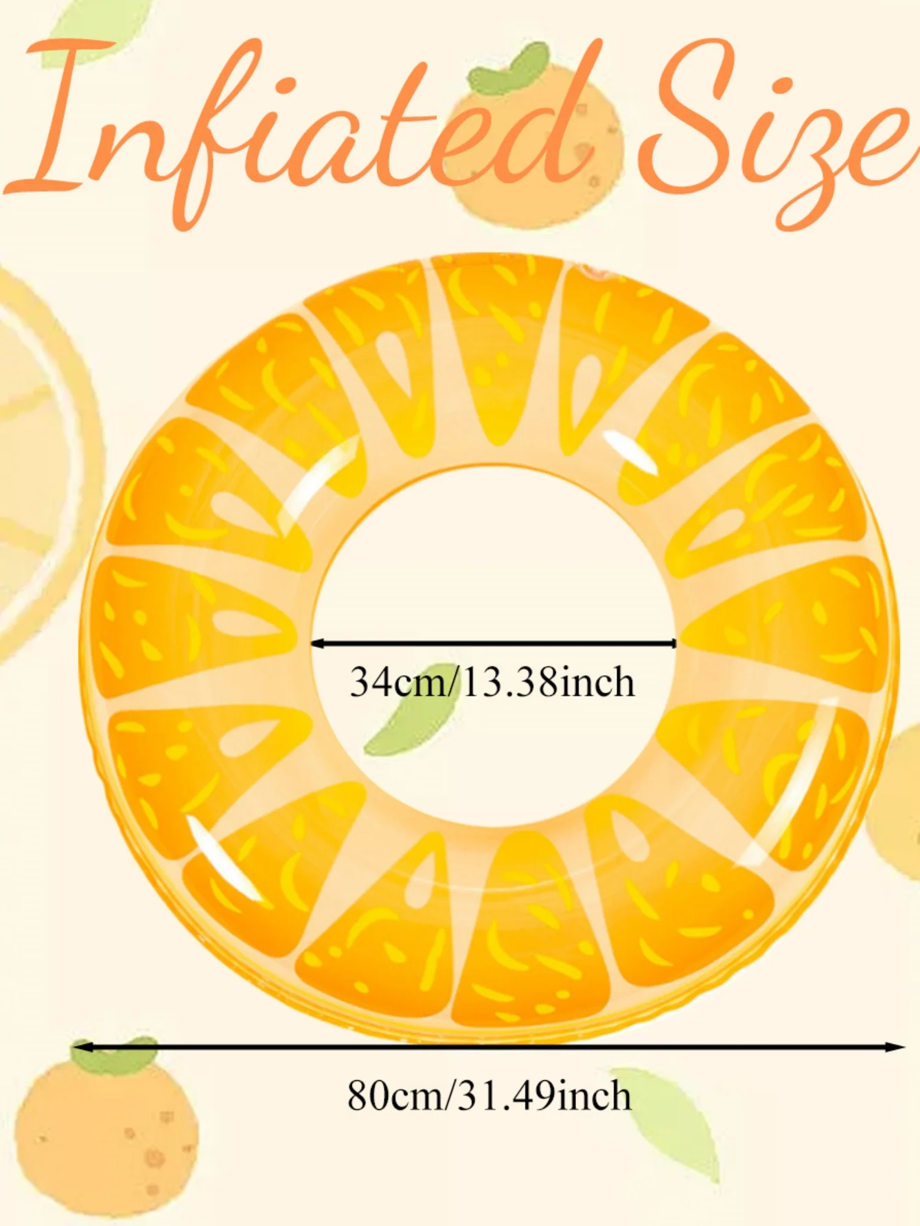 2025Hot Sale90shine 1PC Arancione Piscina Galleggiante, Tubi Gonfiabili Floaties Giocattoli Adulti Anelli di Nuoto, Ragazze Ragazzi Piscina Spiaggia Lago Summ