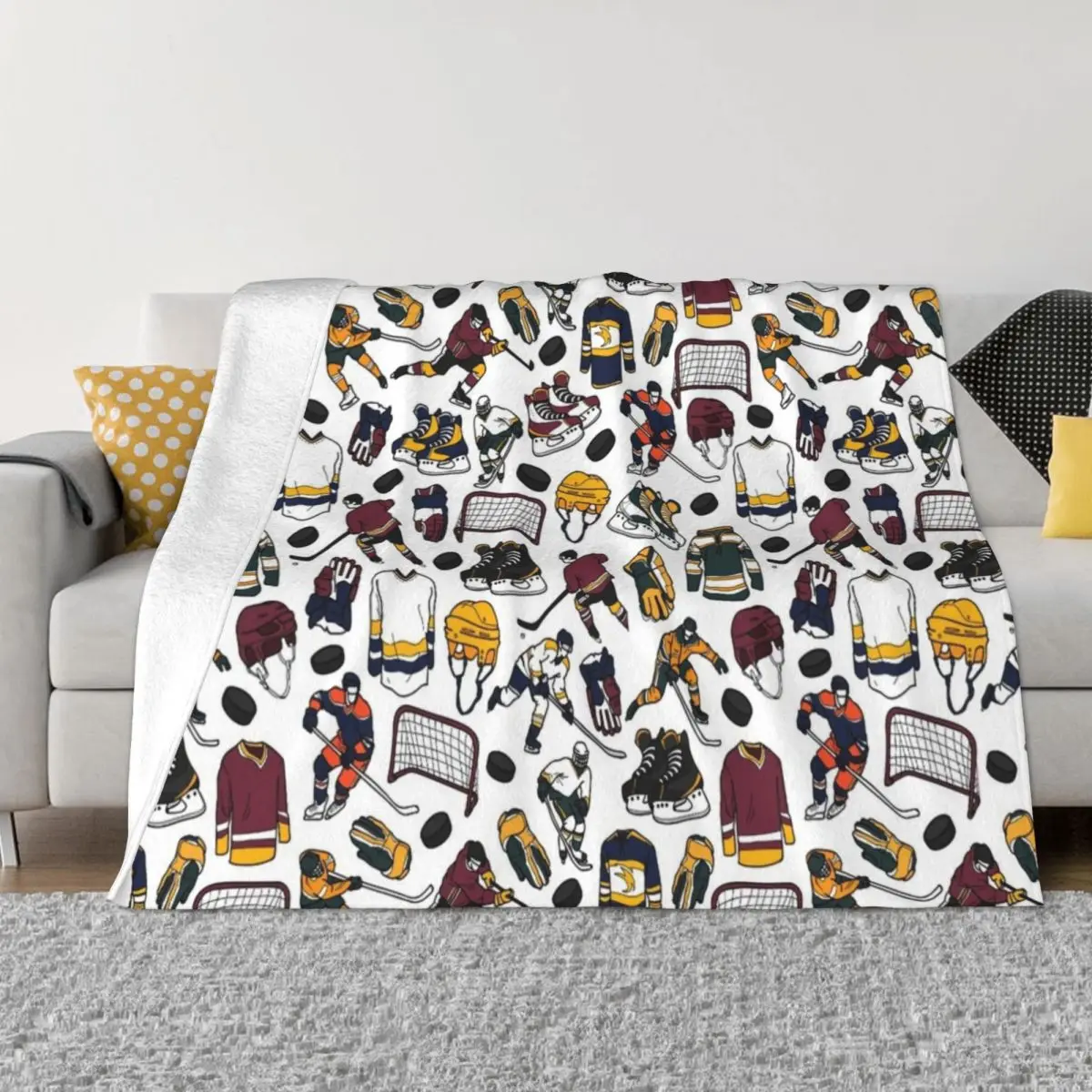 

ice hockey equipment blanket Love Ice Hockey TTA Throw Blanket sofa bed Stuffeds Blankets