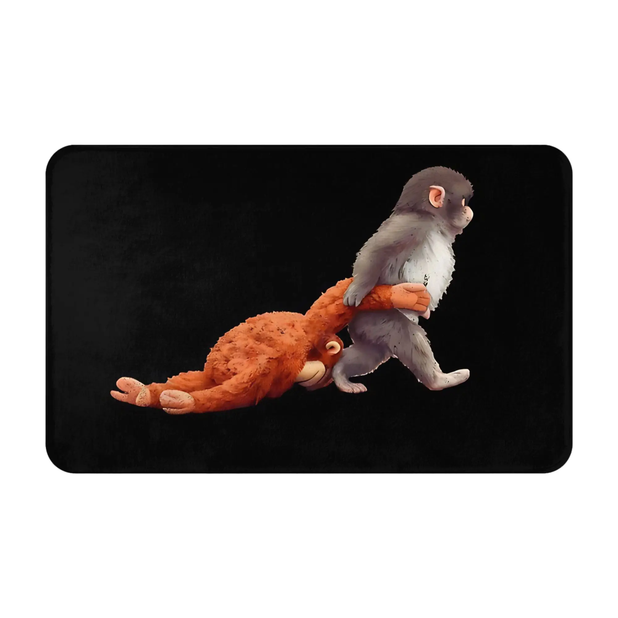 Baby Decorations Bathroom Mat Punch Monkey Doormat Living Room Carpet Outdoor Rug Home Decoration