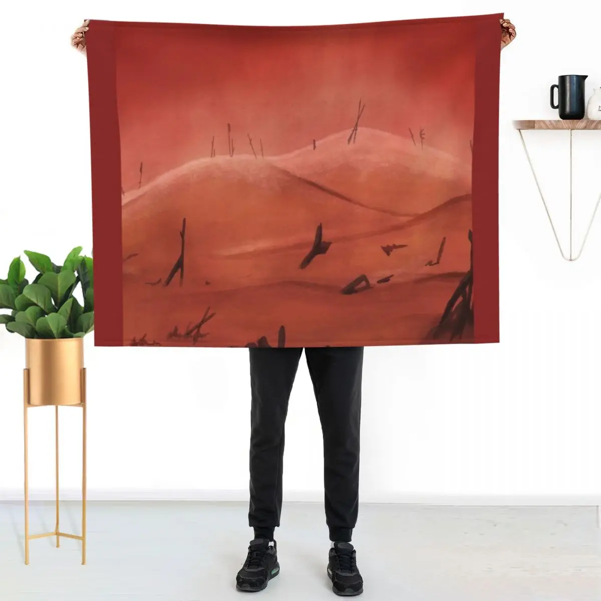 

Wailing Dunes - Radahn Boss Arena Throw Blanket Air Conditioner Soft Blanket for Office Home