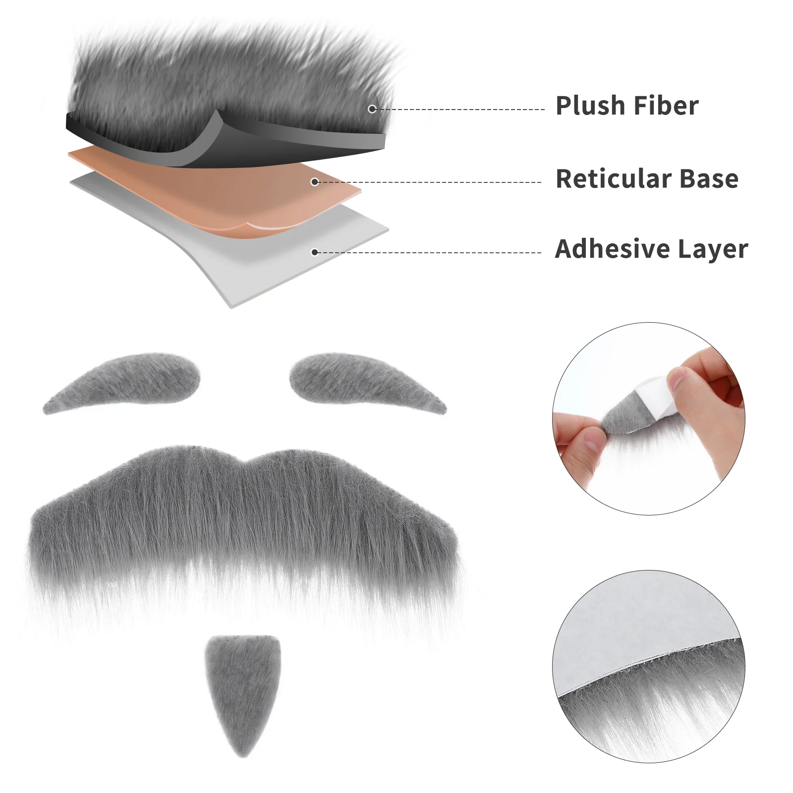 Bart Fälschung für Mann Santa Claus Bärte Kostüm Gesichts haar Halloween Dekorationen