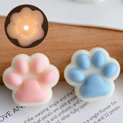 2 Holes Cute Paw Silicone Candle Molds for Aromath Candle Dog Paw Cat Paw Shaped Soap Mould Handicrats Home Decor Table Ornament