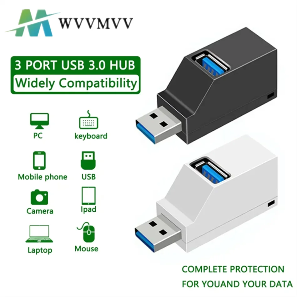 USB 3.0 HUB Extender Car Splitter Multi Port USB Hubs 2.0 Laptop Office Multi Function Reading Usb Disk Charging Adapter