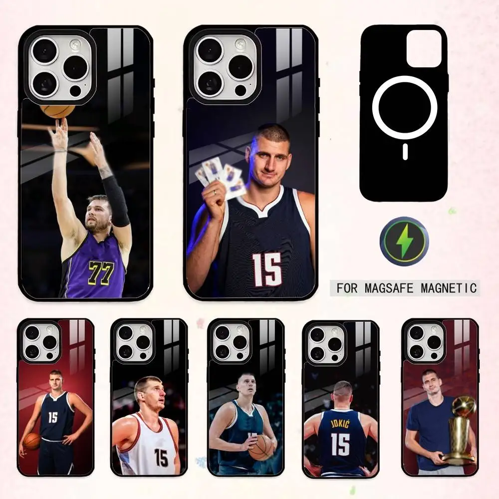 N-Nikola Jokic Phone Case For iPhone17,16,15,14,13,12,11 Plus,Pro Max Magnetic For Magsafe Wireless Charging