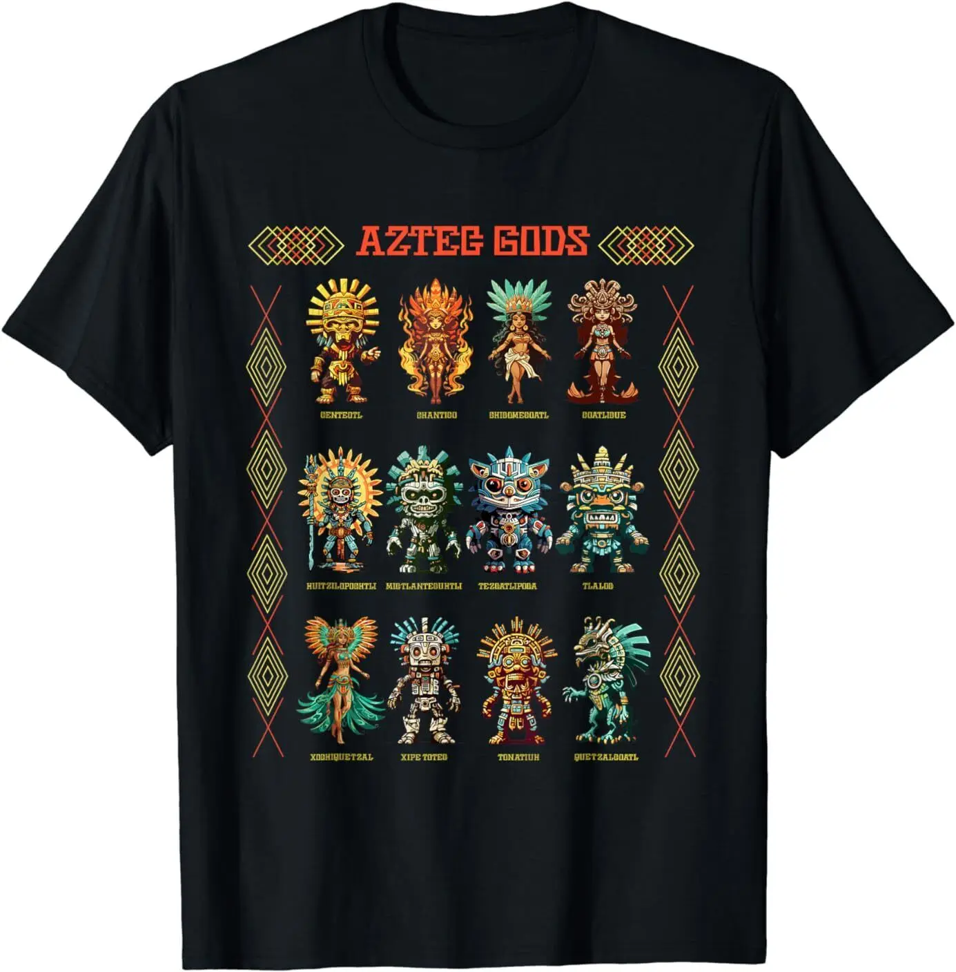 NEW LIMITED Ancient Aztec Gods Mayan Civilization Mythology T-Shirt S-3XL