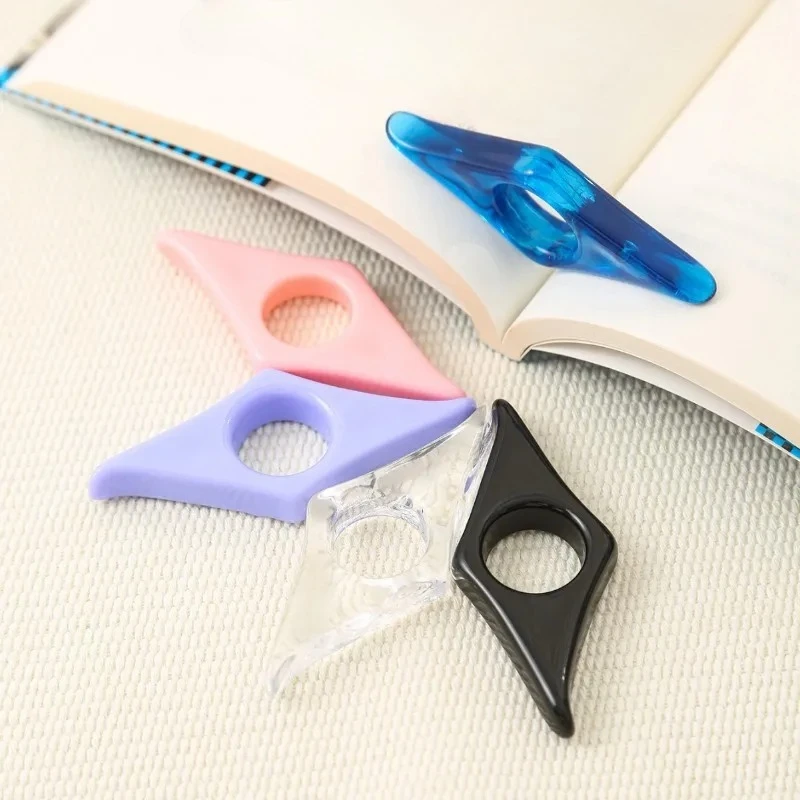 Thumb Book Support Acrylic Press Bookmark Press Book Reading Assistant Available in Multiple Colors