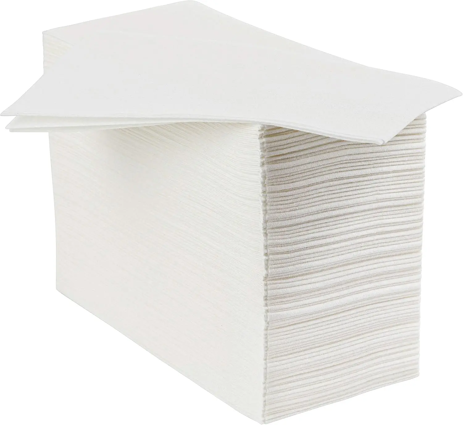 

Linen-Feel Disposable Guest Towels - 100 Pack - 12x17in Soft Absorbent Paper Napkins for Bathroom Kitchen Events - Made in USA