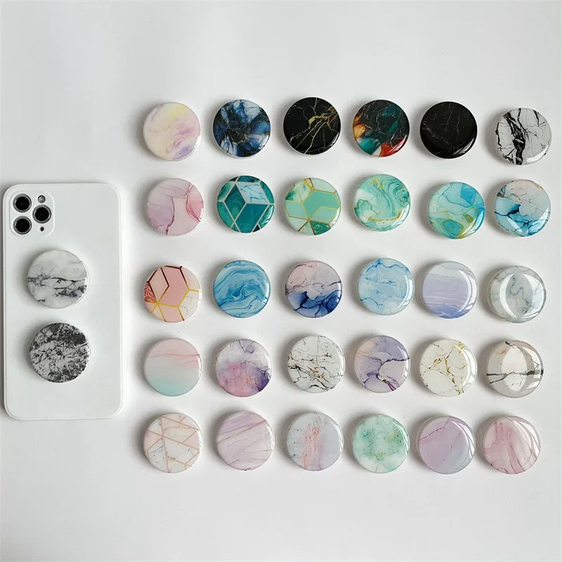 

Новый мраморный держатель для телефона Circle Marble, подставка-кольцо для телефона в стиле INS, держатель-кольцо с воздушной подушкой, подставка-держатель для всех телефонов