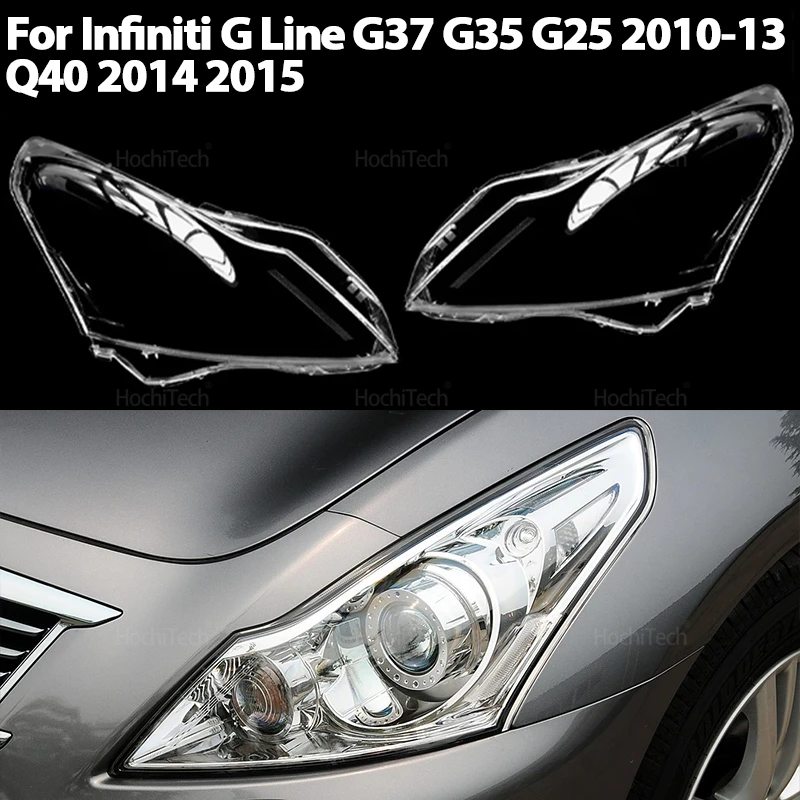 

Transparent Housing Front Headlight Lens Shell Cover Lampcover Lampshade for Infiniti G Line G37 G35 G25 2010-2013 Q40 2014 2015