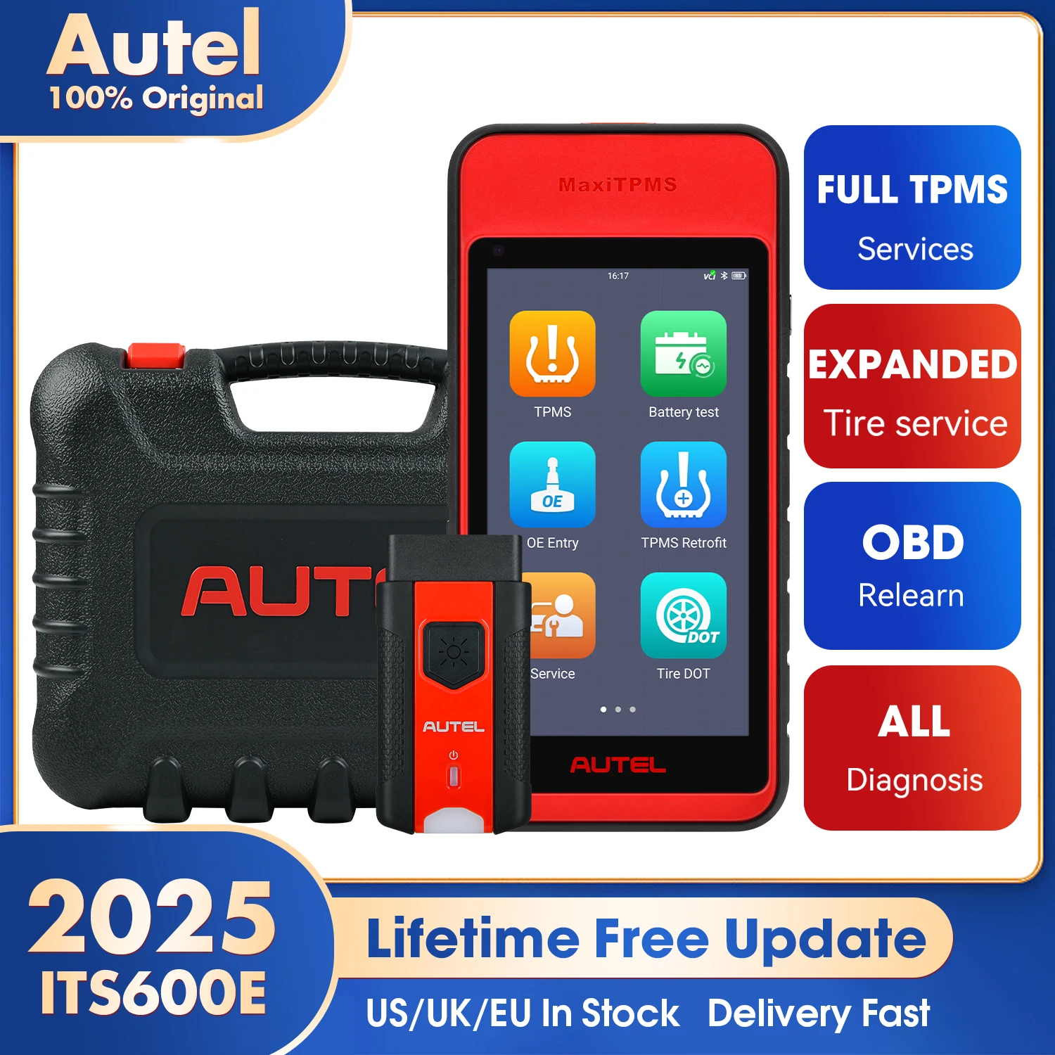 

Autel MaxiTPMS ITS600 TPMS инструмент для переизучения TPMS программирующий инструмент переизучения датчиков TPMS диагностический сканер автомобильный инструмент