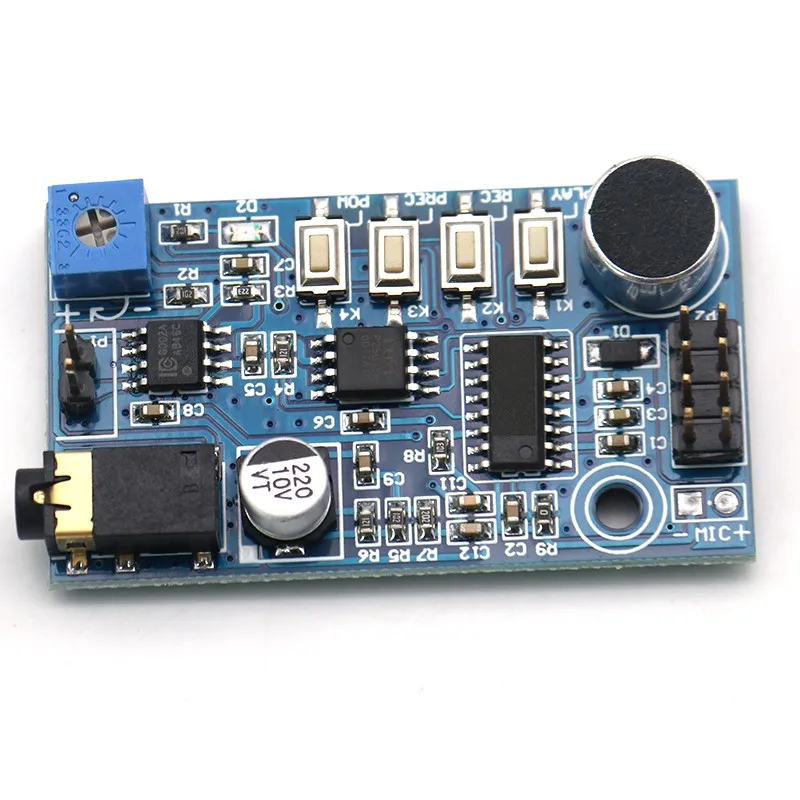 Recording module speaker, public broadcasting module, more powerful than ISD1820, recording and playback, 5V output