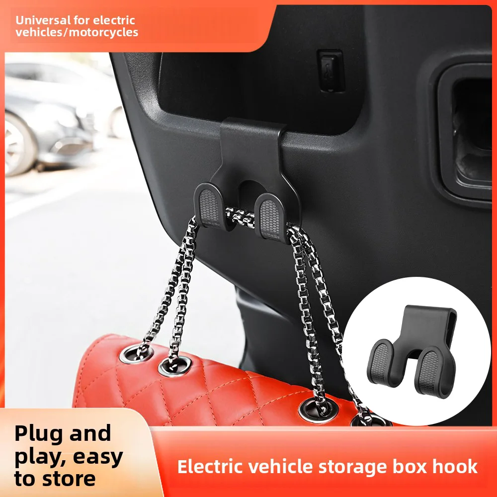 2Pcs For Tesla Model Y 3 S X Handbag Purse Groceries Load-bearing Double Hook Fit Car Motorcycle Storage Tools Auto Parts