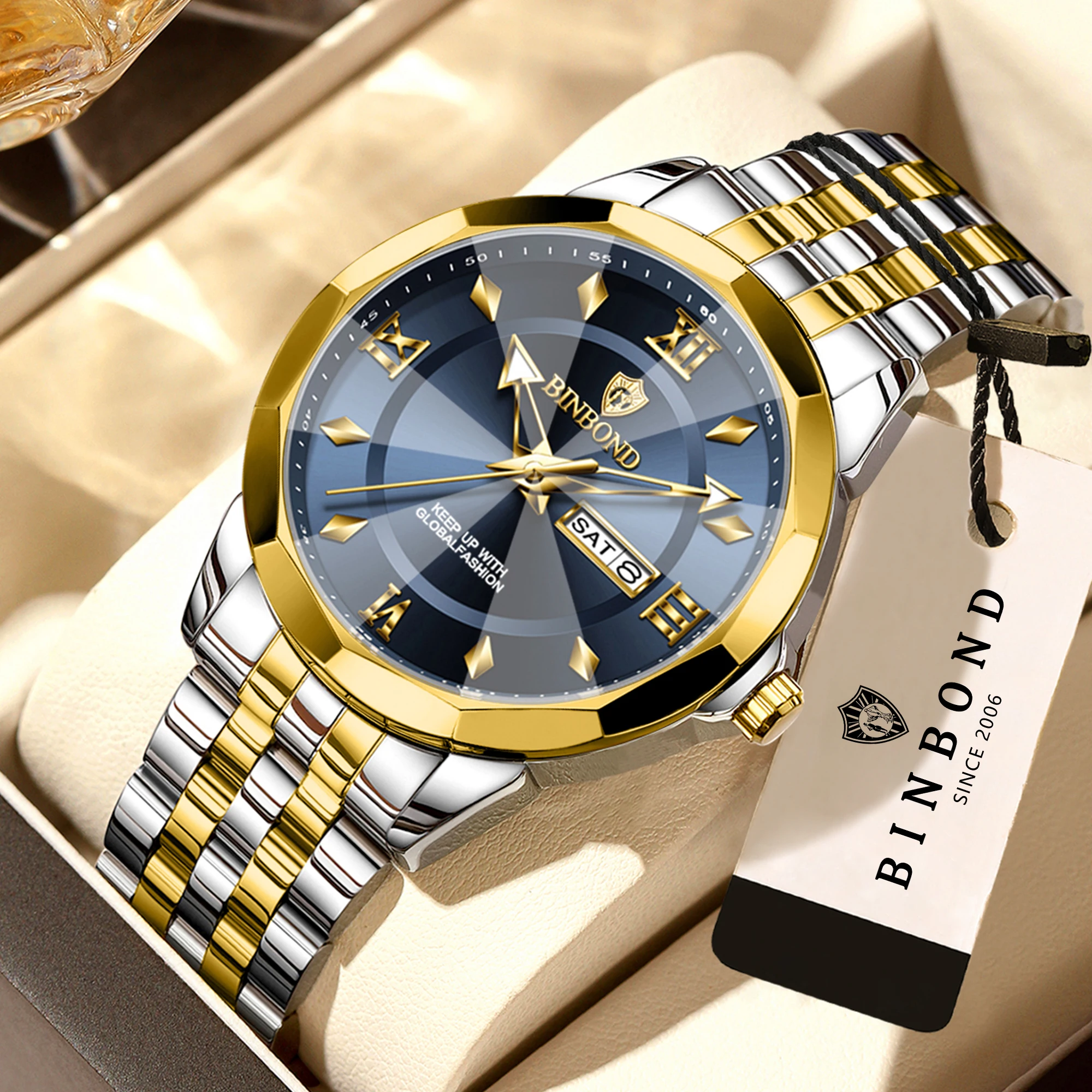 Men's Luxury Luminous Waterproof Quartz Wristwatch