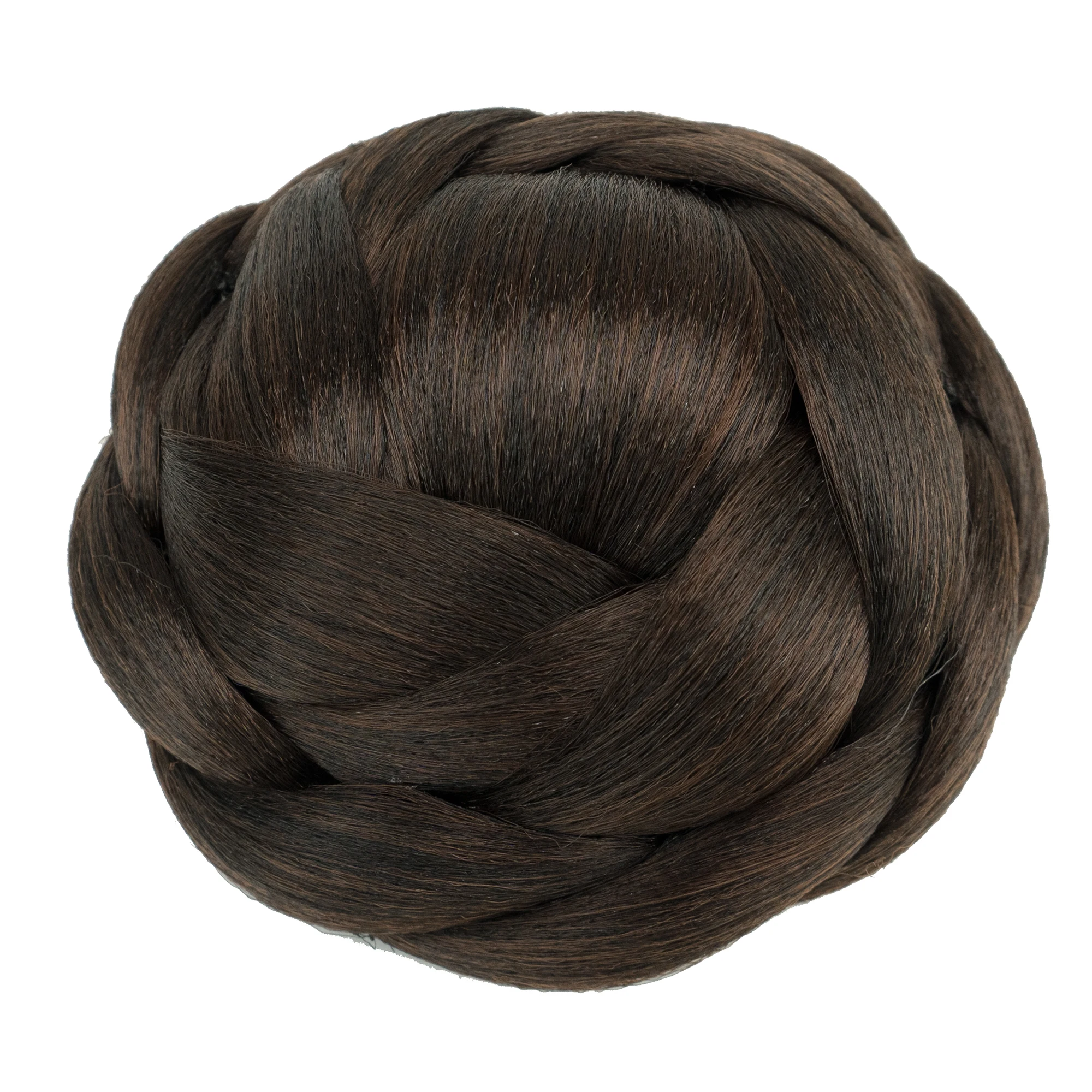 Soowee Big Size Synthetic Hairpieces Braided Chignon Black Brown Fake Hair Buns for Women Bun Cover Scrunchies Hair Cover