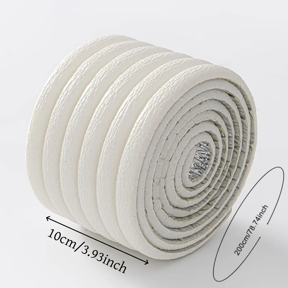 1 Roll 10cmx200cm Self-adhesive Flexible Foam Decorative Strip, Soft Padding for Wall Corners, Foam Self-adhesive Corner Strip