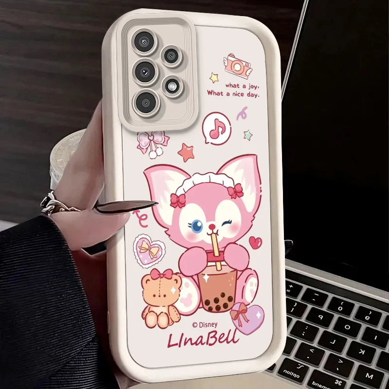 Linna Bell StellaLou For Samsung A73 A71 A54 A53 A52 A51 A33 A32 A21S A14 A13 A12 A03 A04 A05 5G Eye Ladder TPU Phone Case