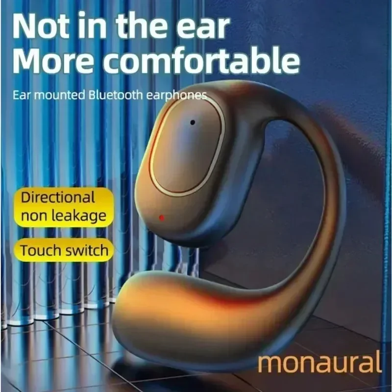 KY2 Single Wireless Earphones Air Conduction OWS Headphone HiFi Ear-Hook Music Sports Noise Cancel Headset For All Smartphones image 5