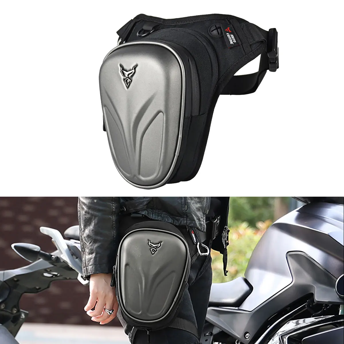 

MOTOCENTRIC Multi-Function Motorcycle Drop Leg Bag Hip Bum Motorcycle Bag Outdoor Waist Bag Motorbike Riding Chest Bag