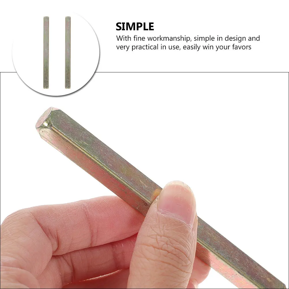 2 قطعة 65 مللي متر الحديد استبدال مربع المغزل ل مقبض الباب القديم مستقيم المغزل بار نمط الباب الأجهزة التبعي