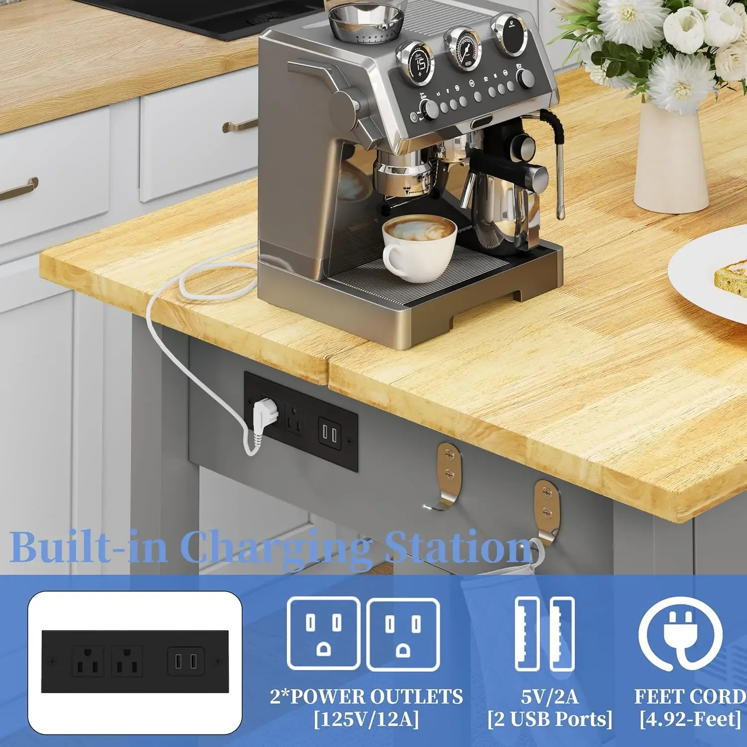 Thumbnail 3 - #13 Latest Rolling Kitchen Islands Offers