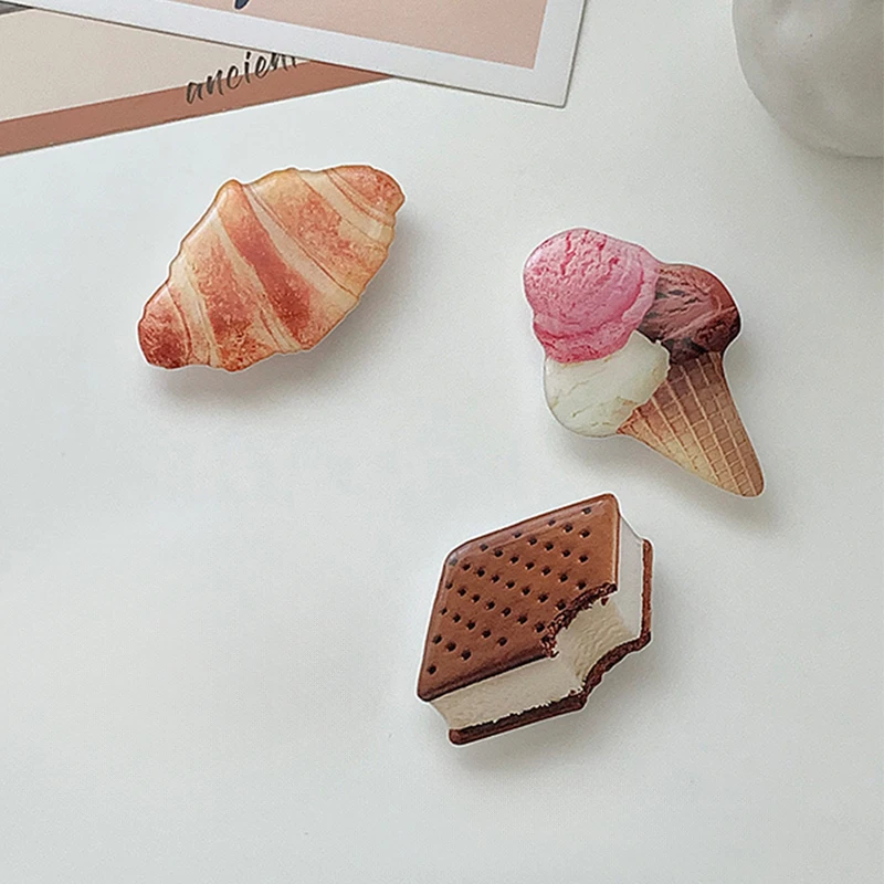 Милая ручка для телефона с едой, мороженым, хлебом, кольцо-держатель Tok Griptok для iPhone 17 16, аксессуары, милая подставка для телефона, держатель розетки