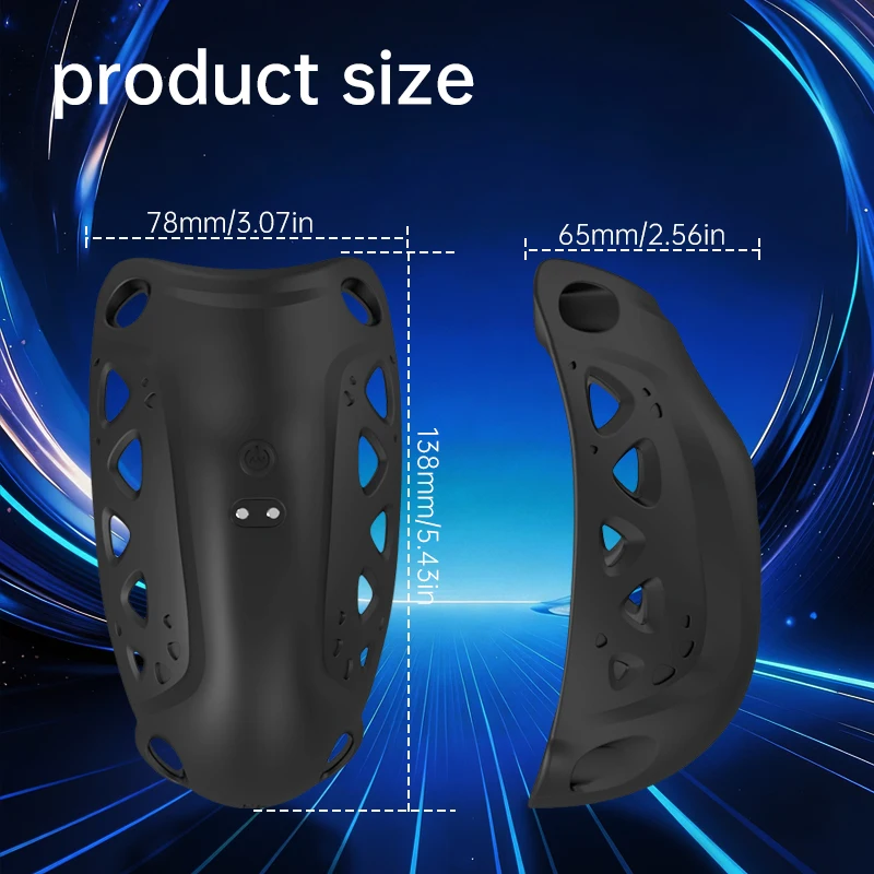 Wearable APP Controlled Vibrating Pouch for Men Rumbling Massager with Adjustable Strap Hands‑Free Discreet Prostate Stimulator