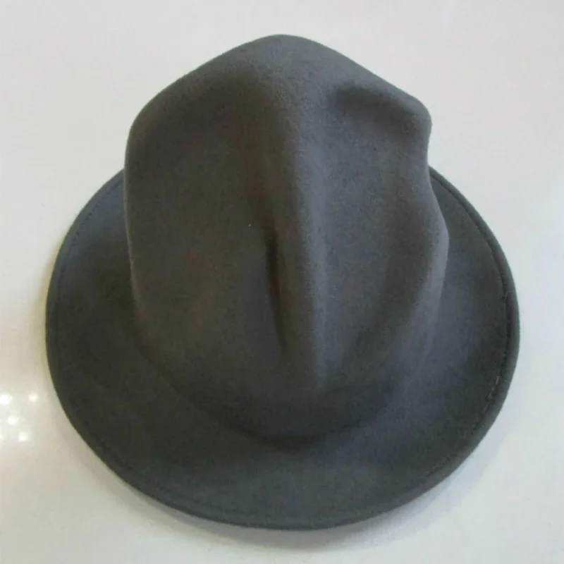 Fedora Hat Men 100% Australian Wool Mountain Hats for Women Sombrero Negro 6 Color Ladies Wool Felt Hat Bowler Gorros De Lana