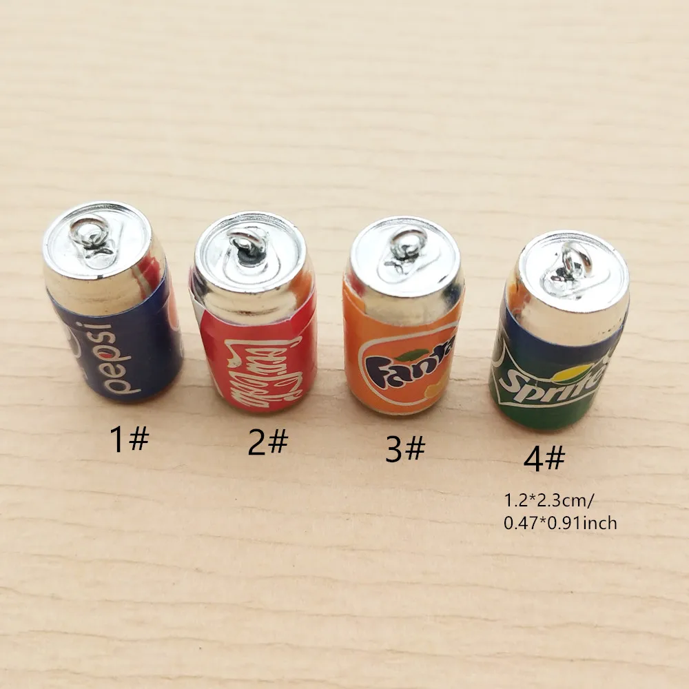 10pcs Resin Drinks Bottle Charm for Jewelry Making Earring Necklace Bracelet Pendant Phone Diy Accessories Craft Supplies