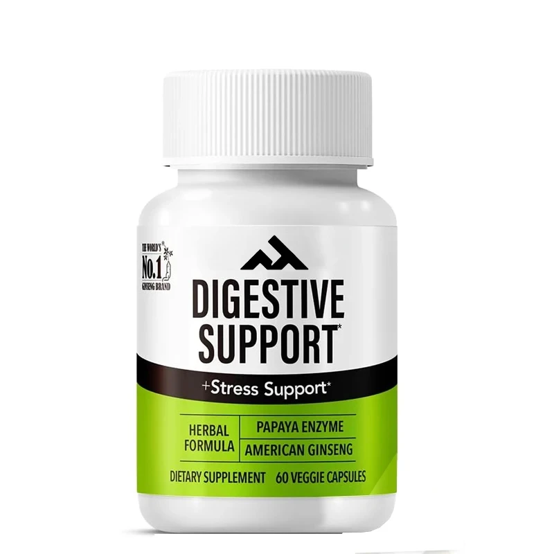 

Digestive Support, Papain, American Ginseng, Bromelain, Used for Digestive Advantages and Nutrient Absorption