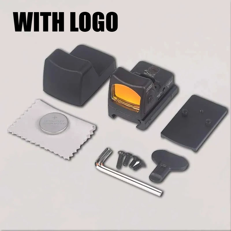 NONE Taktisches Rotpunktvisier aus Metall und Nylon SR RM RM HD RMCC Mini Einstellbares Optikvisier Passend für Glock 17 19 AR15 M4 5