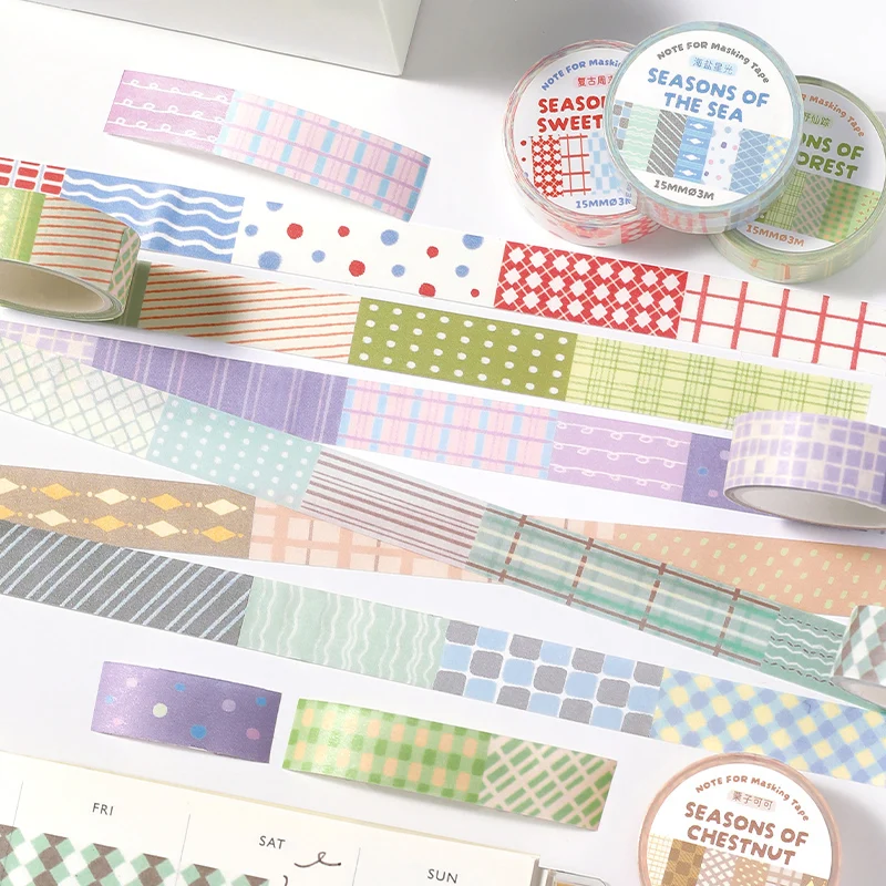 12packs/LOT At the end of the four seasons Series decorative paper masking washi tape