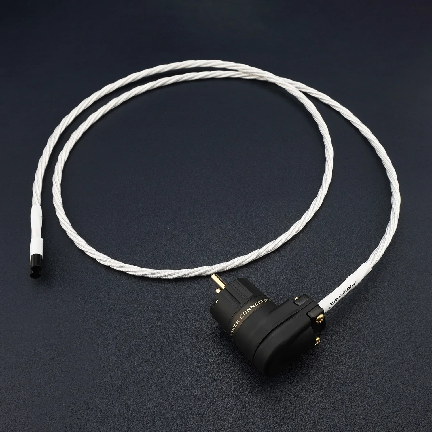 90 Degree Angled C7 Figure 8 Power Cord OCC Silver Plated HiFi Audiophile Low Resistance EU US UK AU Plug for DAC Streamer