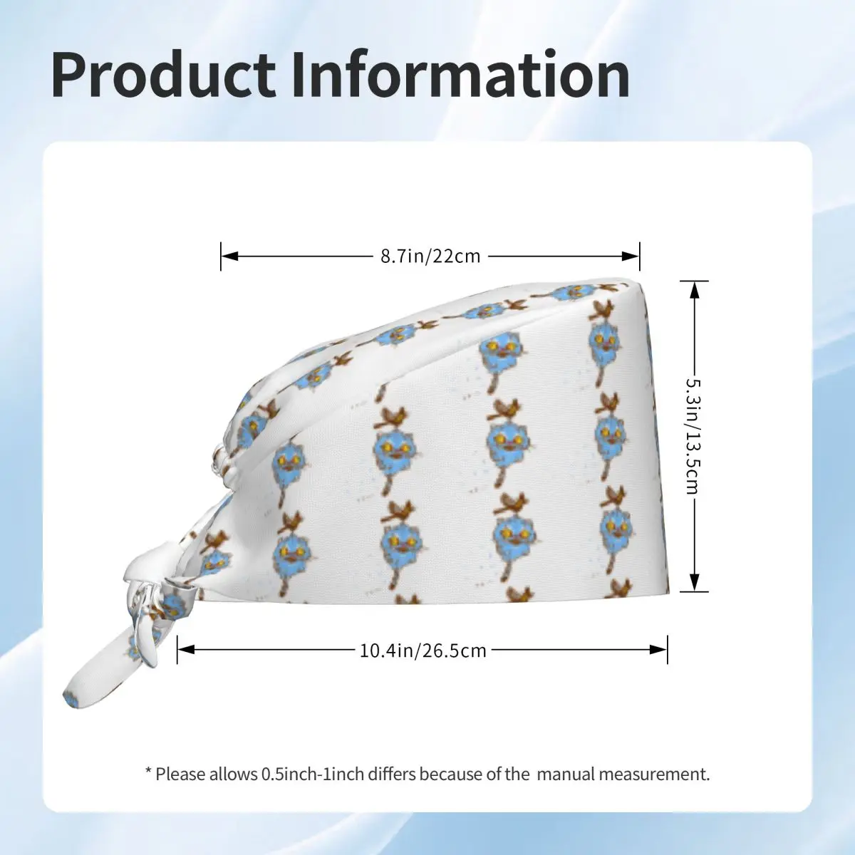 Arbeitskappe für Unisex KPop Demon Hunters Stillhüte Derpy Tiger und Vogel Verstellbare Arbeitspeelingskappe Y2K Tie Back Medical Cap