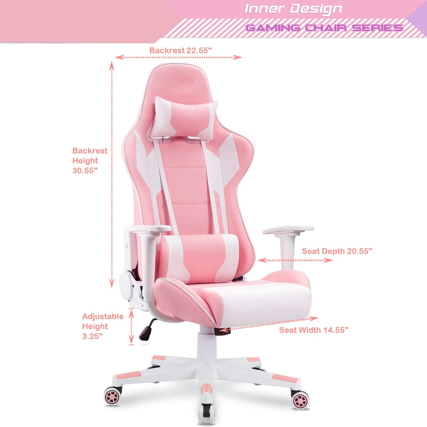 High Quality Ergonomic Luxury Beauty Swivel Racing Home PC Office Gaming Chair Cheap PU Leather for Home or Office Use