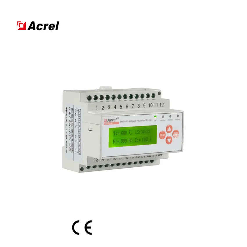 MSAcrel AIM-M100 Healthcare Facilities Monitoring Digital Insulation Resistance Tester Meter for Medical IT System CE Certificat