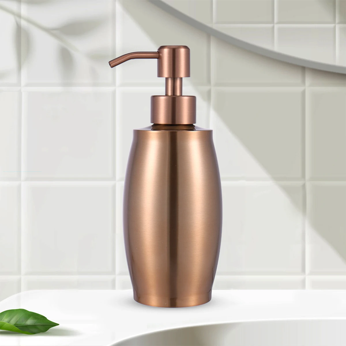 Soap Dispenser 304 Stainless Steel Lotion Bottle with Pump 350ML Refillable Hand Washing Liquid Dispenser for Kitchen Bathroom