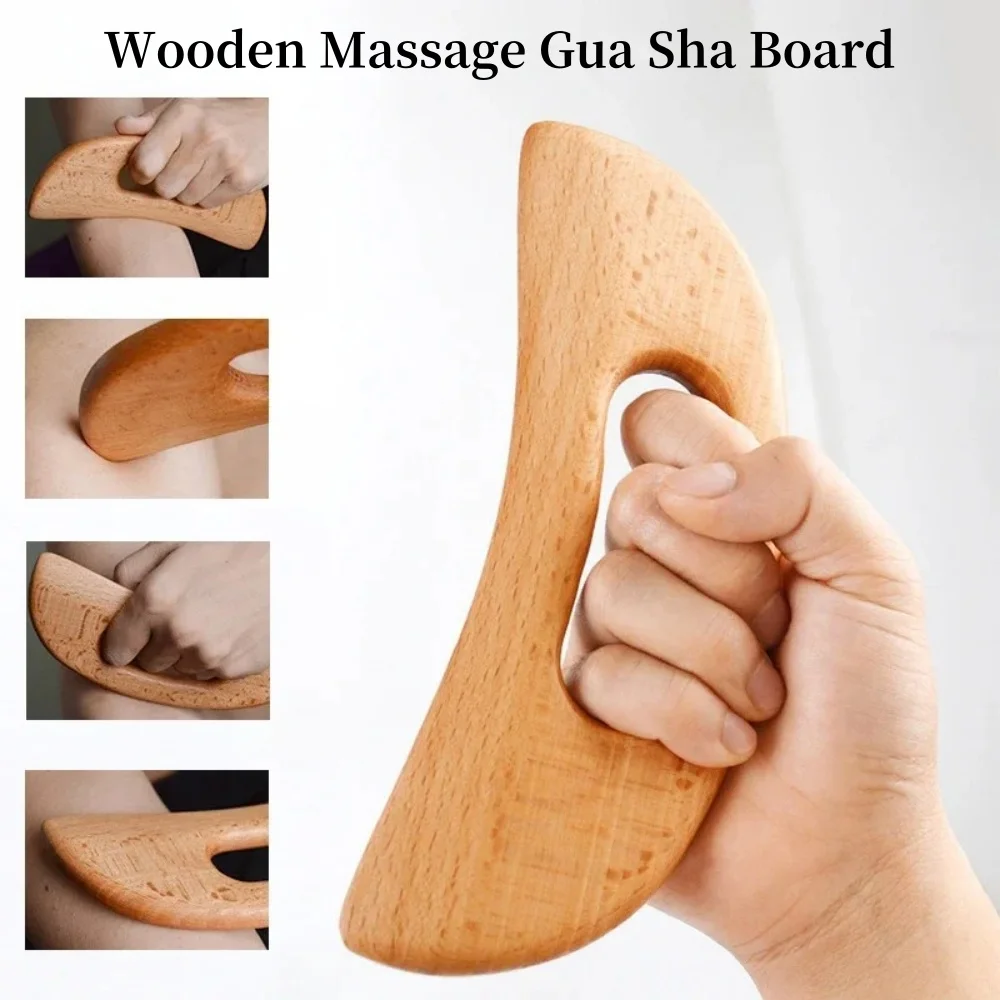 Herramienta Gua Sha de madera, tabla de raspado, herramienta de masaje, tabla de masaje Guasha adelgazante, raspador Gua Sha, herramienta de terapia de masaje corporal