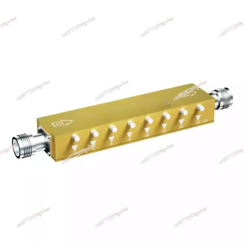 N type adjustable attenuator / RF stepping adjustable attenuation / button adjustable attenuator 0-90db