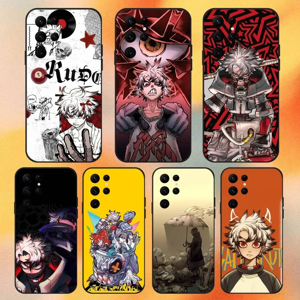 Gachiakuta Anime Phone Case For Samsung S 25,24,23,22,30,21,10,9,Ultra,Plus,Lite,FE,4,5G Black Soft Case
