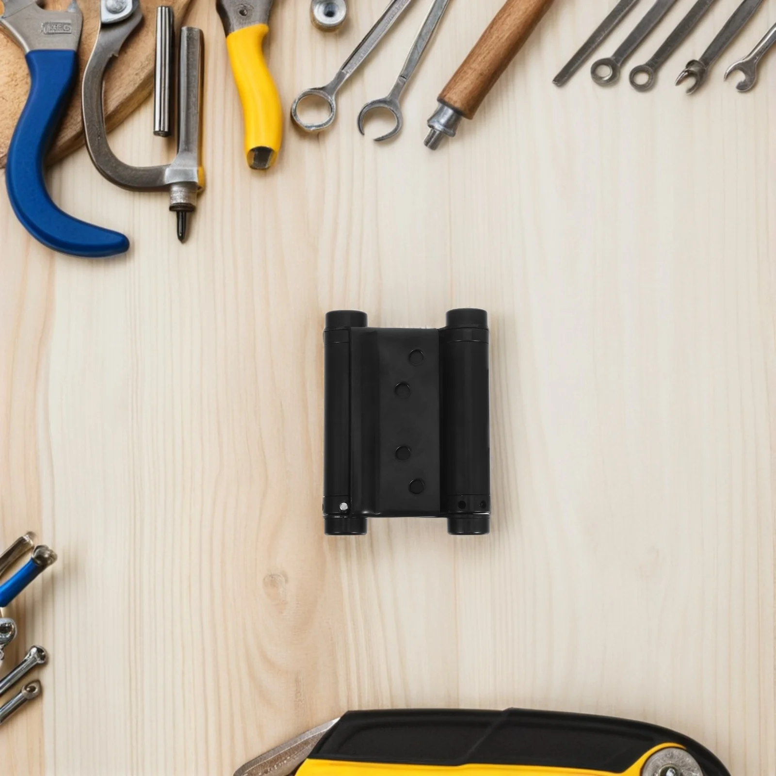 4 قطعة مفصلات مزدوجة ذاتية الإغلاق من الفولاذ المقاوم للصدأ شديدة التحمل لمقهى صالون بوابة جراج أجهزة الباب مفصل زنبركي مزدوج #5