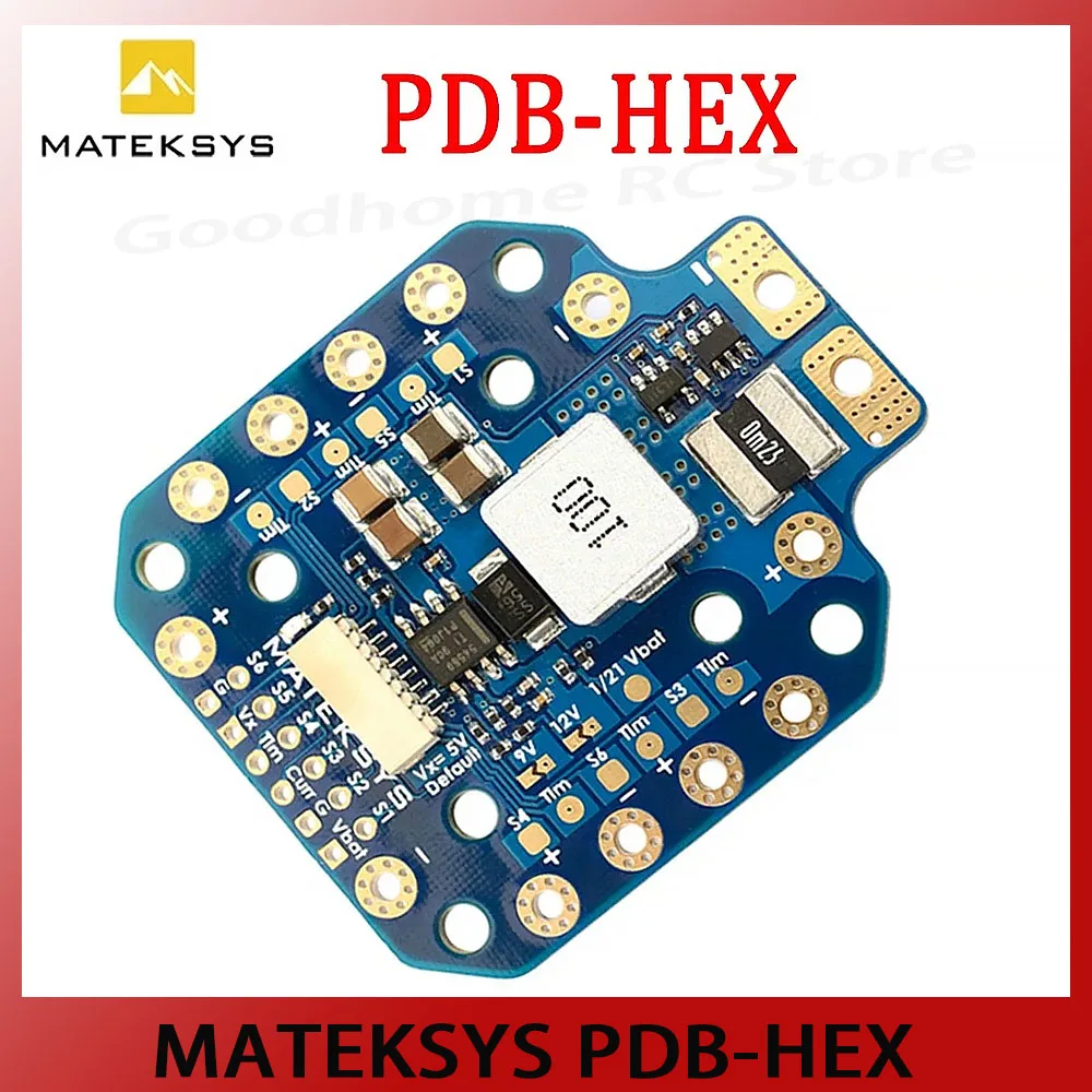 

Matek PDB-HEX 12S поддерживает Вход постоянного тока 6 ~ 60 в, контроллер 5 В/9 В/12 В с выходами, высокая точность подачи тока для FPV Racing