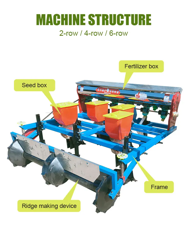 Peanut seeder Agricultural Machine Factory 2-8 row corn planter/ corn peanut soybean seeder for sale