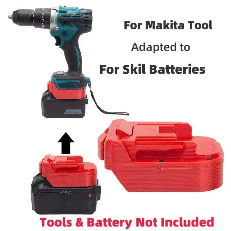 

Batteries Converter Adapter For SKIL 18v Lithium Ion Convert To Makita 18V Cordless Tool ﻿Adaptor (without battery and too)