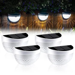 LED Solar Fence Lights Outdoor Waterproof Wall Lights Corrugated Lights for Fence Terrace Garden Path Decorative Lights