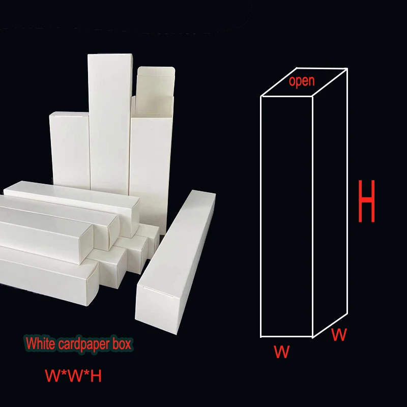 

Картонная бумага белого цвета, 25 шт./партия, прямоугольная картонная подарочная упаковочная коробка, ширина * ширина 2x2 3*3 4x4 5*5, высота 14 ~ 36 см