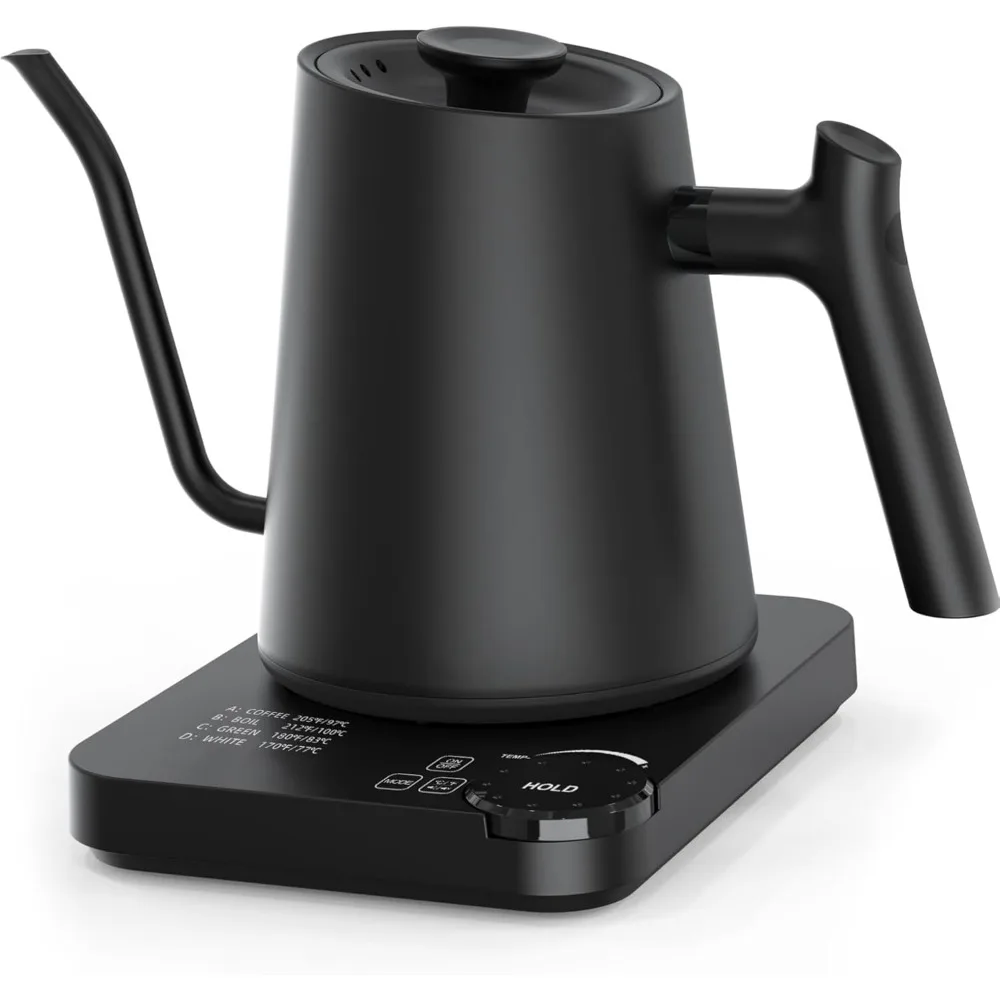 Electric Kettle, 4 Variable Presets, ±1℉ Temperature Control & LED Real-time Temperature Display, 24H Keep Warm, Water Kettles