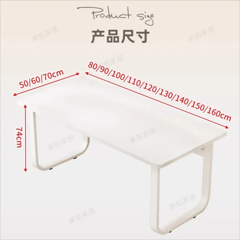 High Quality White Office Desks White Long Straight Customized Designer Computer Desks In Stock Secretary Escritorio Furniture