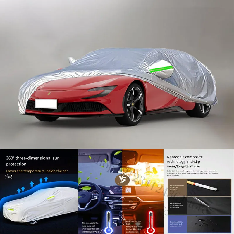 For Ferrari SF90 210T Car cover Exterior Car Cover Outdoor Protection Full Car Covers Waterproof Sunshade Snow Cover Anti uv