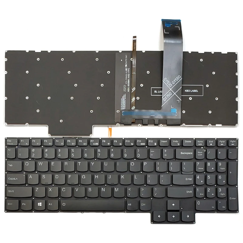 New For Lenovo Legion R7000P R7000 2020 Y7000P Y7000 2020  Laptop Keyboard US Backlit