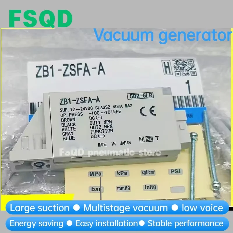 1PC Vacuum Generator ZK2-ZSVA-A ZK2-ZSEAM-A ZK2-ZSEA-A ZK2-ZSEB ZSEBM ZSFA ZSFAM ZSFB ZSFBM ZSVAM ZSVB   ZK2 Series